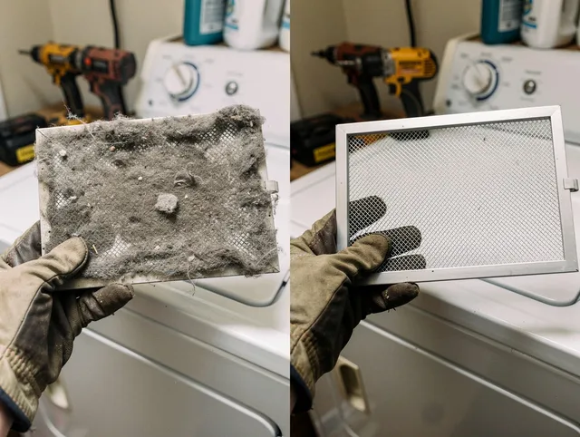 Professional lint trap cleaning by Bell Dryer Vent Cleaning in Bell