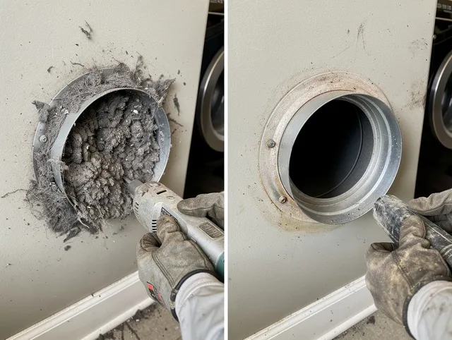 Professional clogged vent cleaning by Bell Dryer Vent Cleaning in Bell
