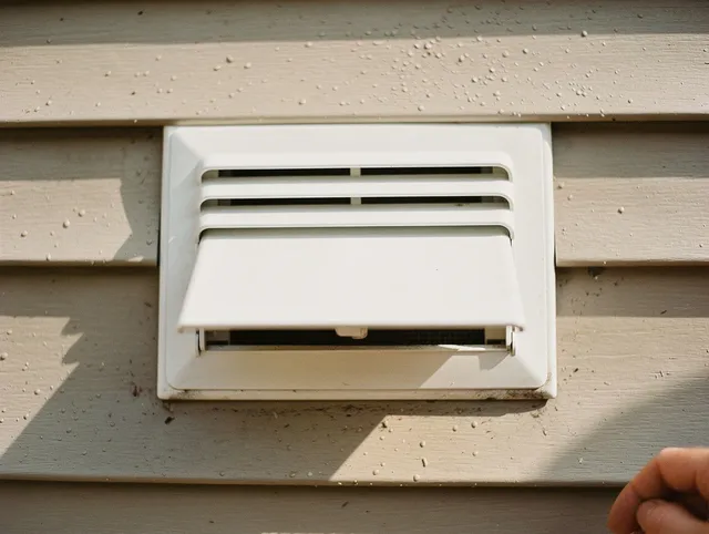 Bell Dryer Vent Cleaning technician performing professional exhaust vent cleaning at a residential property in Bell