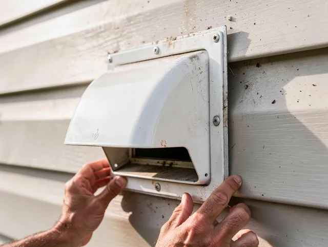 Bell Dryer Vent Cleaning technician delivering thorough residential dryer vent cleaning service in Bell